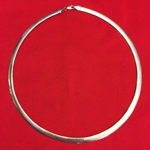 4mm 14k Gold/14k White Gold Reversible Necklace.